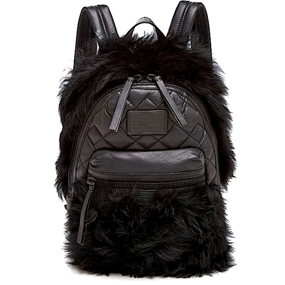 MARC BY MARC JACOBS Fur Domo Biker Crossbody Bag